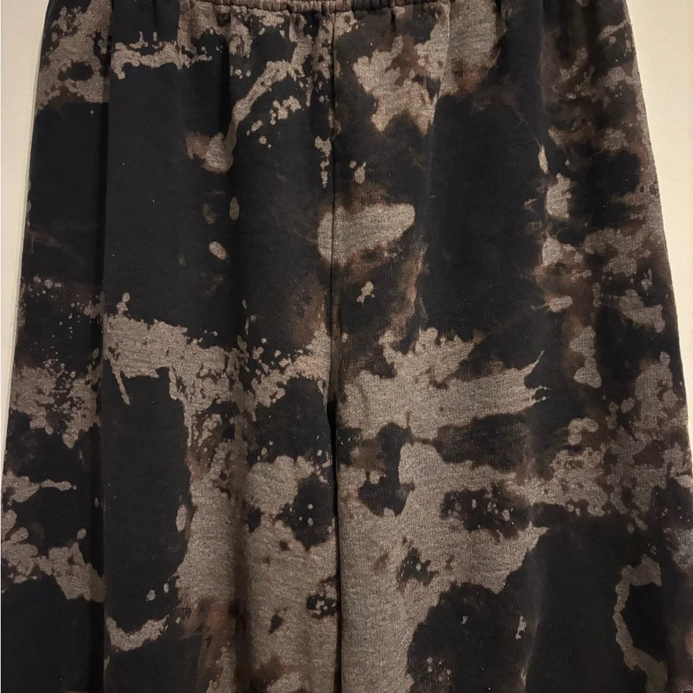 Vintage Hanes Black and Brown Tie-Dye Joggers - Picture 3 of 4